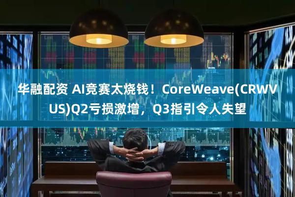 华融配资 AI竞赛太烧钱！CoreWeave(CRWVUS)Q2亏损激增，Q3指引令人失望